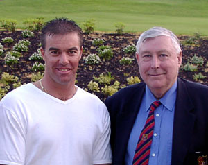 Peter Lunney pictured with Heath Streak