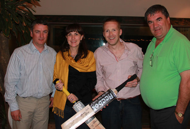 James and Roy Carolan with Barry Chambers and Roy Torrens