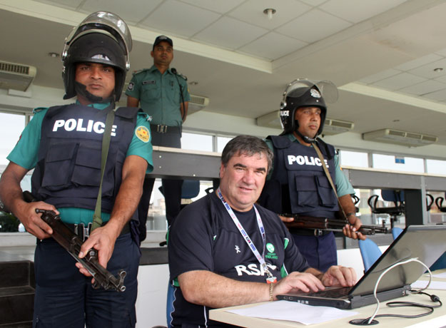 Keeping a close watch on Ireland Team Manager Roy Torrens