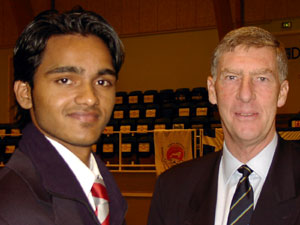 Arun Ayyavooraju and Roger Knight (Photo: Barry Chambers)