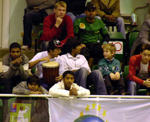 Drummer boy in the Final crowd (Photo: Barry Chambers)