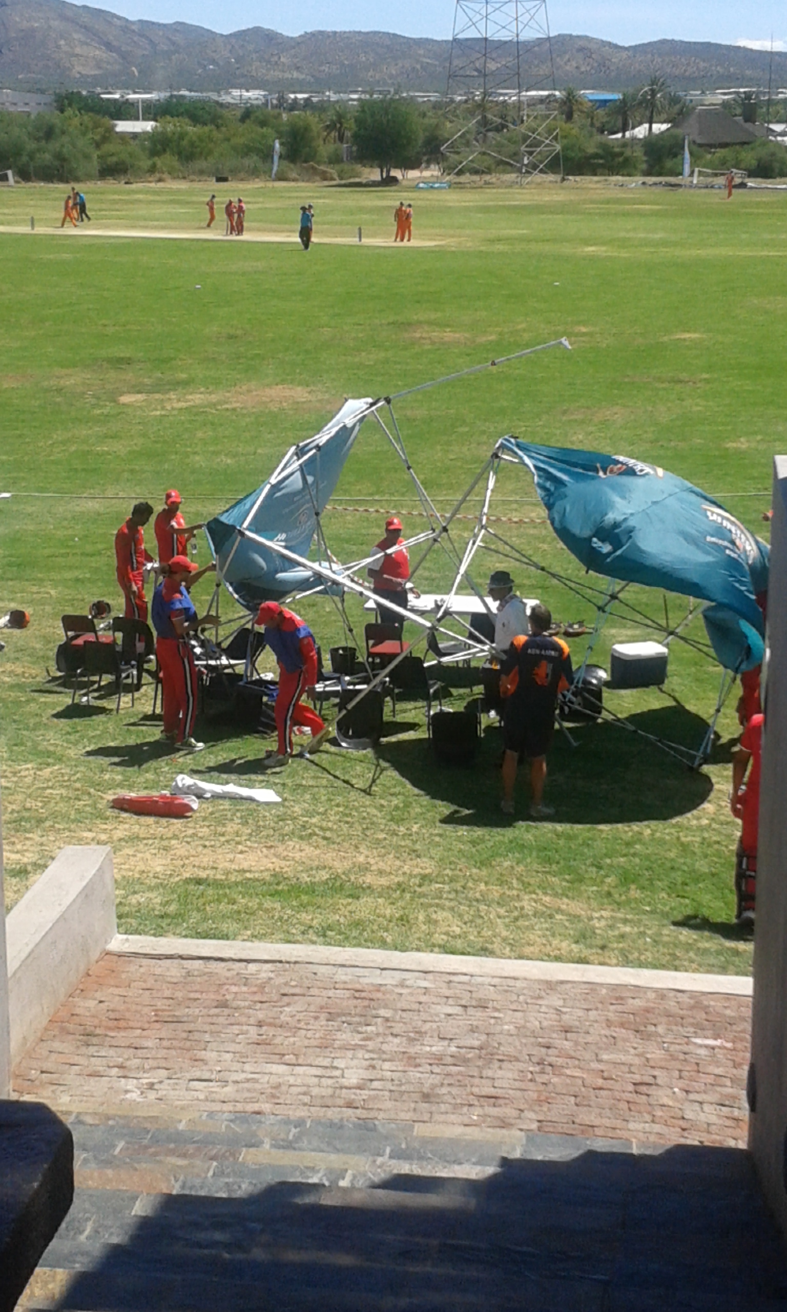 Gazebo Akimbo! (CricketEurope/Rick Pretorius)