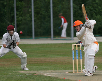 This shot brought about the dismissal of Tim Gruitjers of The Netherlands against Scotland