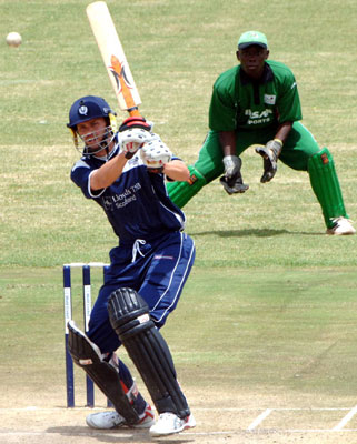 Batting against Kenya in the 2007 World Cricket League in Nairobi