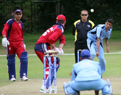 David Massil in action against Norway in 2010 ©CricketEurope