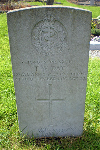 Headstone of FW Day