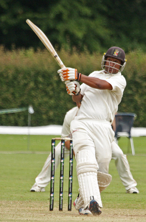 Asad Vala on his way to a century - click for full day gallery