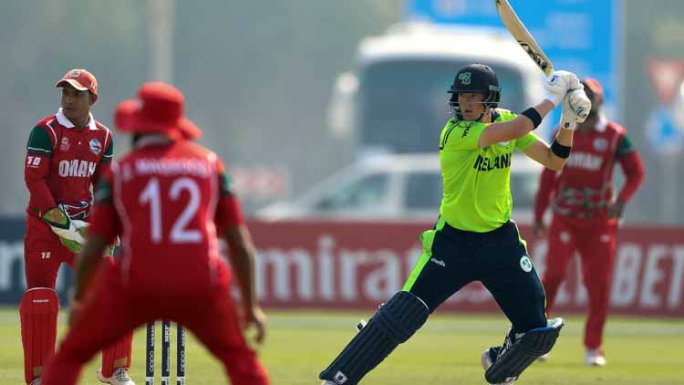 Gareth Delany scored an unbeaten 89 as Ireland won against Oman (ICC)