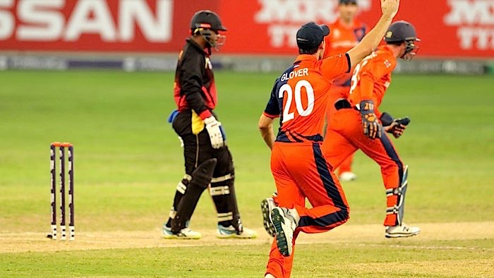 Tony Ura of Papua New Guinea is dismissed in the Final (ICC)