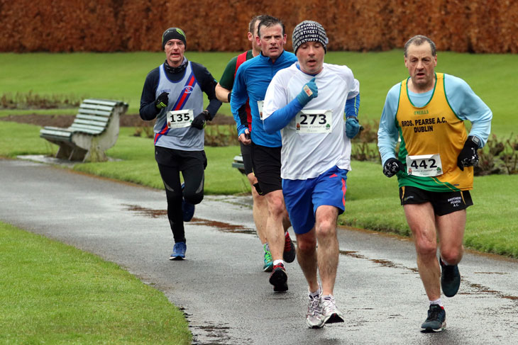 Peter Vincent (right) racing in St Annes Park