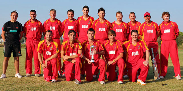 The Isle of Man squad that won the 2012 European Division 2 tournament in Corfu