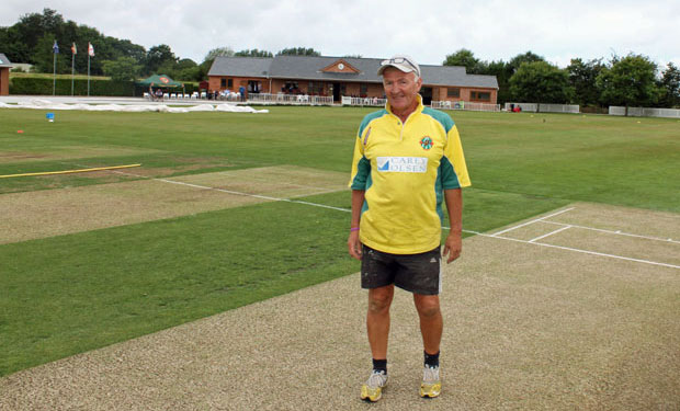 Jim Perchard on his home square