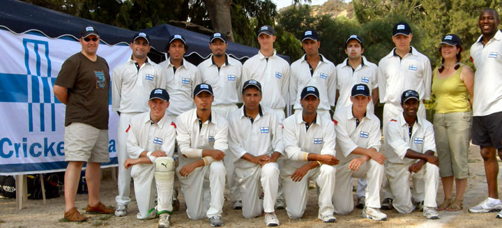 The Finnish squad at the 2009 European Division 4 Championship in Cyprus