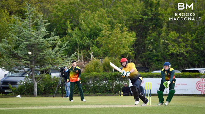 Corey Bisson made a century in a losing cause for Old Victorians