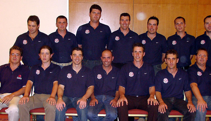 The Croatia squad at the 2005 European Affiliates Championship in Belgium (© CricketEurope)