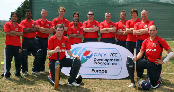 The Czech Republic squad at the 2011 Division 3 tournament in Llubljana