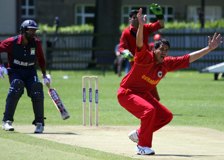 Germany against Mozambique in World Cricket League 5, Jersey 2008