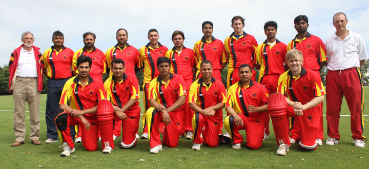 The Germany squad at the 2010 European Division 2 tournament