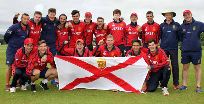 The Jersey squad at the World T20 Qualifier in 2015