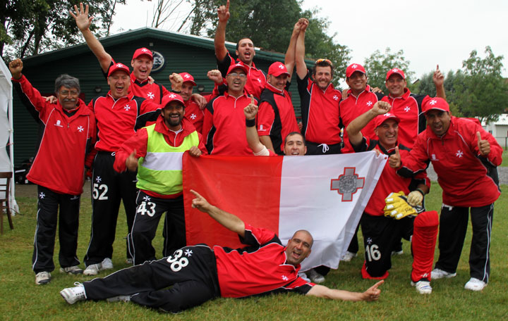 Malta squad at the 2011 European Division 2 tournament in Belgium