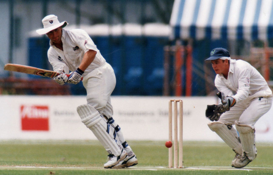 Scotland's Mike Smith batting against Ireland