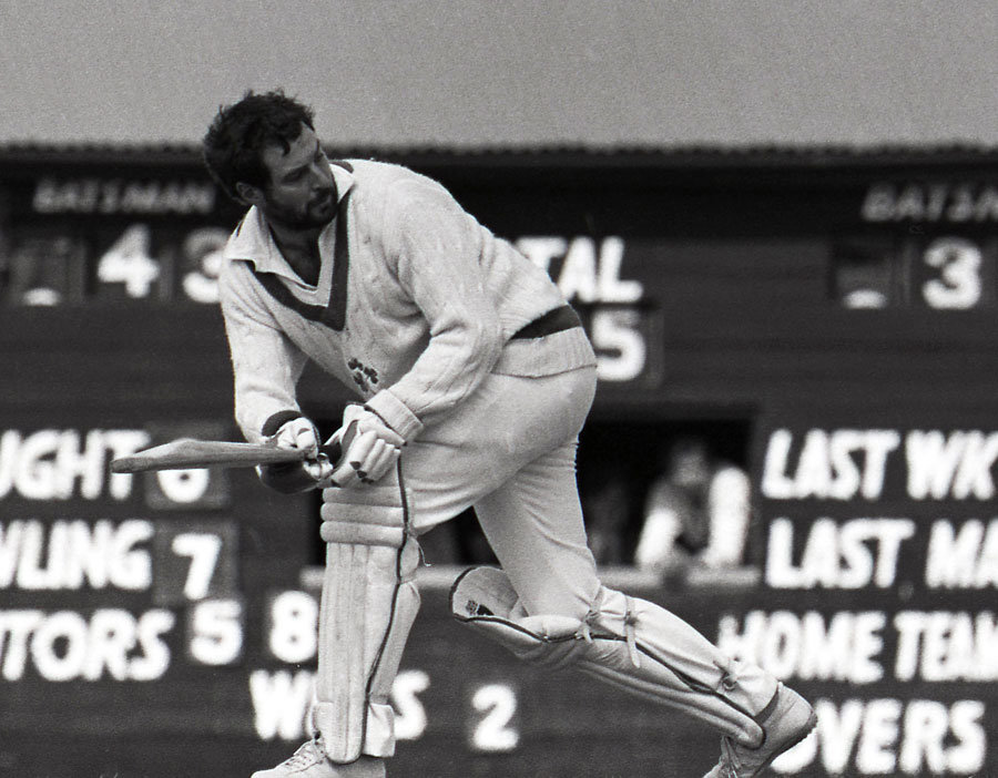 Batting against the West Indies