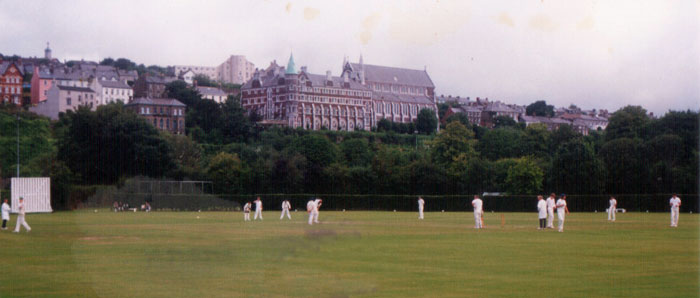 Ground view with Sunday's Well in the background